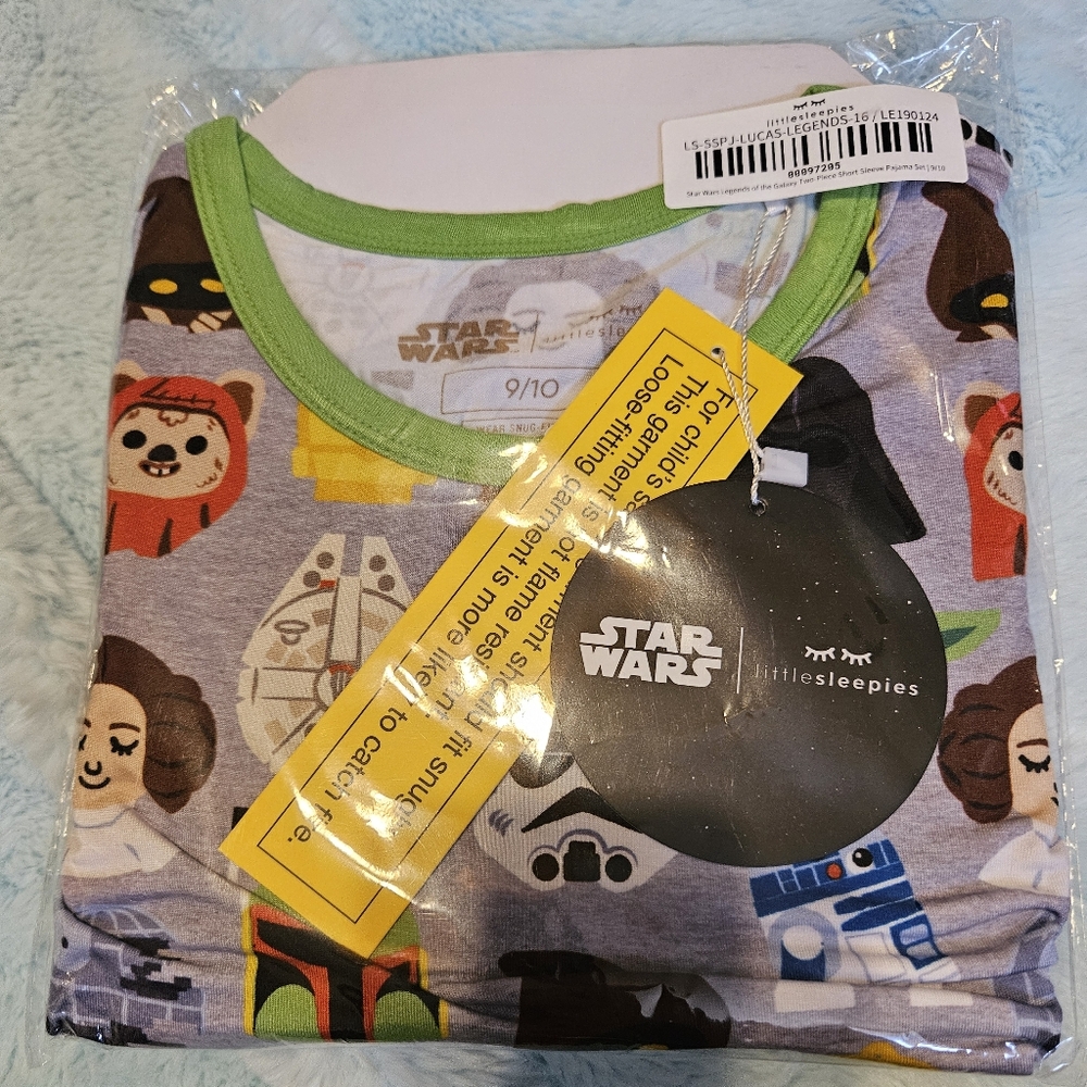 Little Sleepies Star Wars Pajama Set - Green and Gray